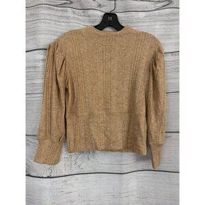 NWT Band Of The Free Camel Ribbed Long Sleeve Sweater Size M